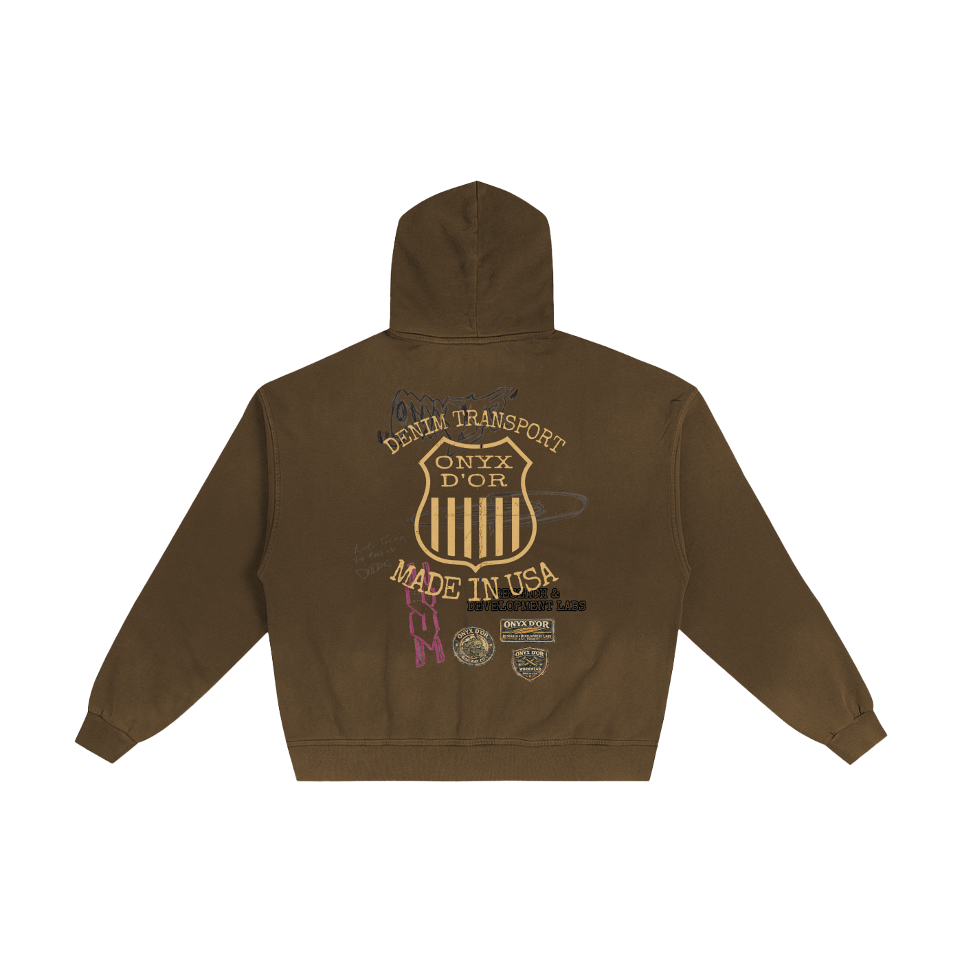 O.D Denim Transport zip Hoodie